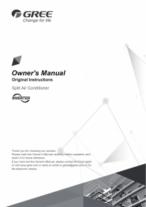 Gree-Owners-Manual