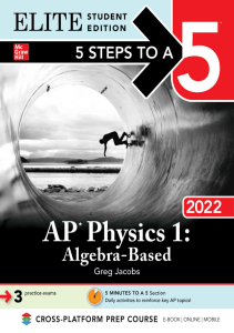 ZY4948  5 Steps to a 5 AP Physics 1 Algebra-Based 2022