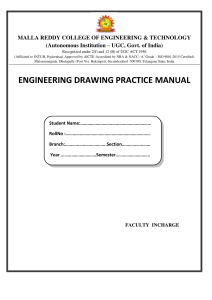 Engineering Drawing Practice Manual for B.Tech Students