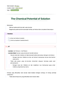 (202203071142QN) The Chemical Potential of Solution