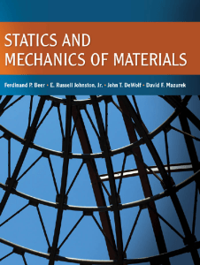 Statics and Mechanics of Materials