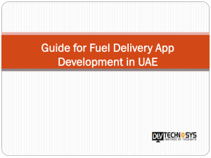 Market of Fuel Delivery App in UAE