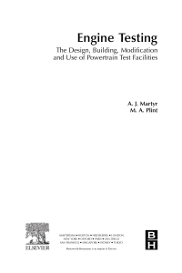 A. J. MARTYR, M A PLINT - Engine Testing, Fourth Edition  The Design, Building, Modification and Use of Powertrain Test Facilities (2012, Butterworth-Heinemann) - libgen.lc