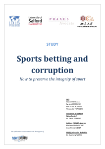 2012 - iris - etude paris sportifs et corruption 