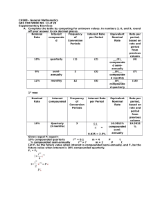 Compound Interest Worksheet