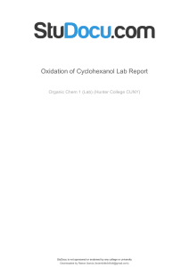 oxidation-of-cyclohexanol-lab-report