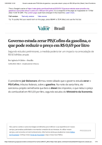 Bolsonaro e o cong. do ICMS.