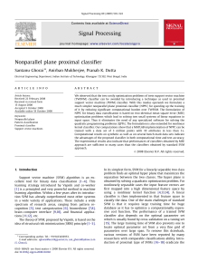 Nonparallel plane proximal classifier