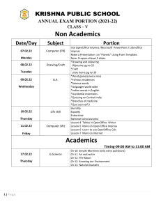 Class-5 Annual Exam Portion (2021-22)