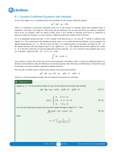 8.07  Constant Coefficient Equations with Impulses