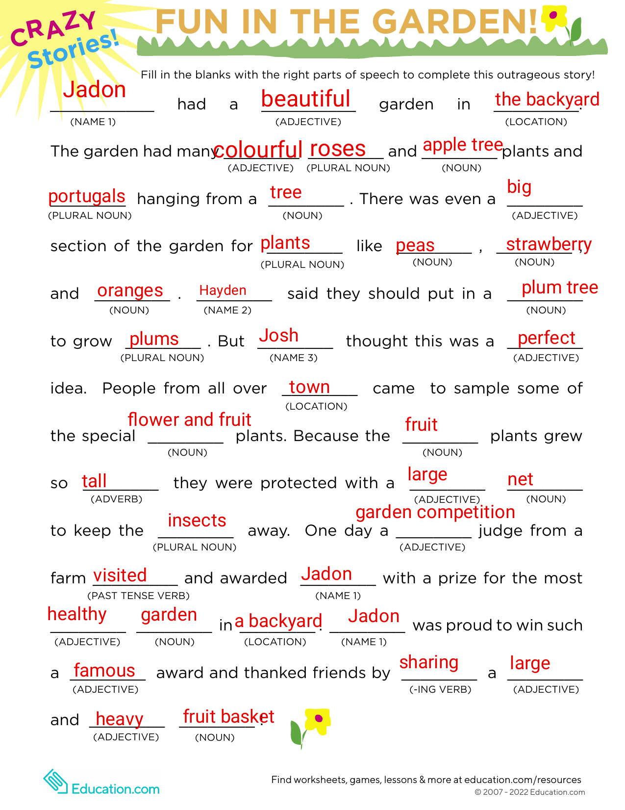 Kami Export - fill-in-the-blanks-story-1
