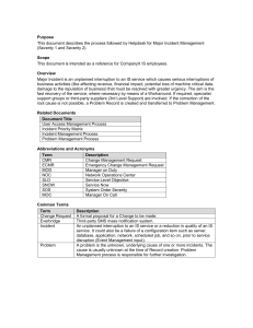 CompanyX Major Incident Management Process 2022 03