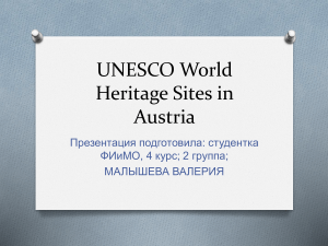 UNESCO World Heritage Sites in Austria