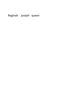 Reginah    joseph   queen