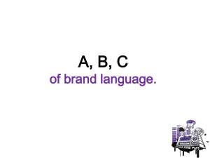 A-Z of brand language