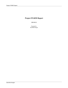 Project FFARM Report PM MBA assignment 