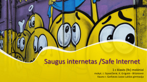 Saugus internetas mokykloje 