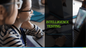 Intelligence Testing 