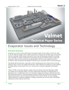 evaporator issues and technology whitepaper