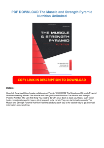 PDF DOWNLOAD The Muscle and Strength Pyramid Nutrition