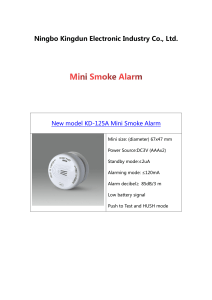 Mini Smoke Alarm & 10 Y Smoke Alarm