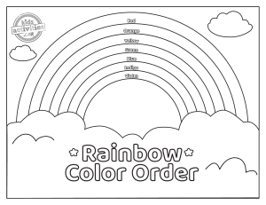 Rainbow-Color-Order-Coloring-Page
