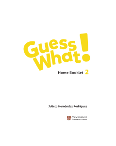 Guess What British English GW2 HomeBooklet Home-School Resources
