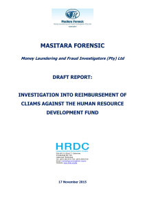 Masitara - HRDC Botswana Report (Final - 16 November 2015)