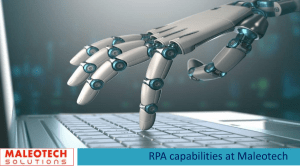 RPA capabilities at Maleotech