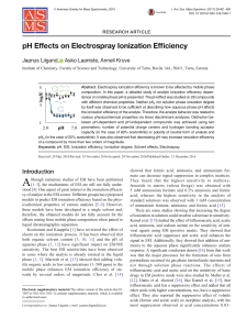 PH Effects On Electrospray Ionization