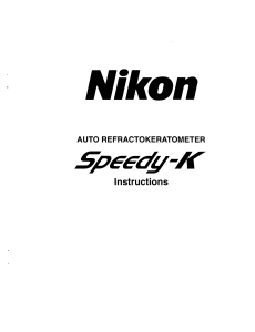 Speedy K manual