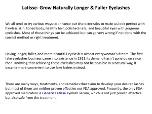 Latisse- Grow Naturally Longer & Fuller Eyelashes