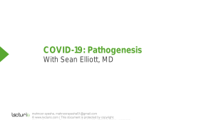 Slides Coronavirus Pathogenesis