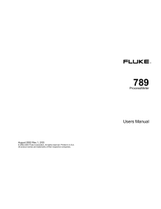 Fluke 789-manual