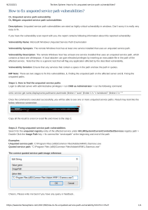 Techies Sphere  How to fix unquoted service path vulnerabilities 