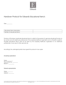 Handover Protocol for Educational Items