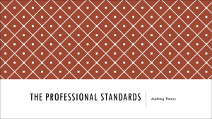The Professional Standards
