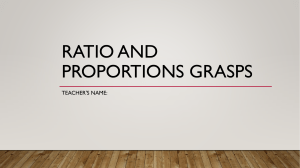 GRASPS - Ratio and Proportion  Task Sheet   4  (1)