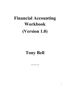 financial accounting workbook with templates