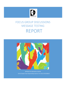 FGD Report (message testing) 