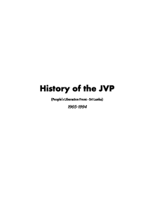 History of the JVP