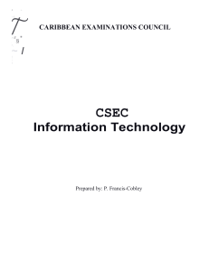 csec information technology problem solving resource material compress