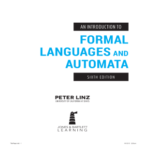 An Introduction to Formal Languages and Automata [6th ed.] ( PDFDrive )