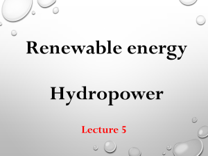 le05 Hydropower- Power Point Presentation