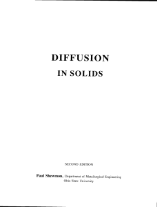 Livro Paul Shewmon - Diffusion in Solids-1989