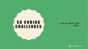 50 coding challenges