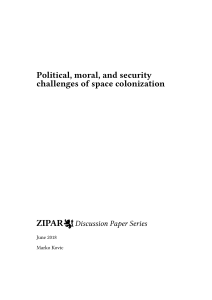 Discussion Paper - Space colonization