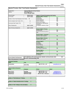 CQI-9 Heat Treat System Assessment - American Metal Processing