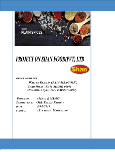 pdfcoffee.com final-report-on-shan-foods-pdf-free