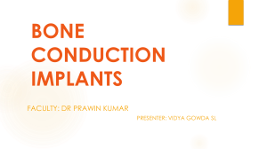 1. Bone Conduction implants